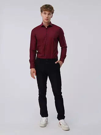 OLYMP LEVEL FIVE | Chemise Body Fit | dunkelrot